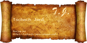 Tschech Jenő névjegykártya